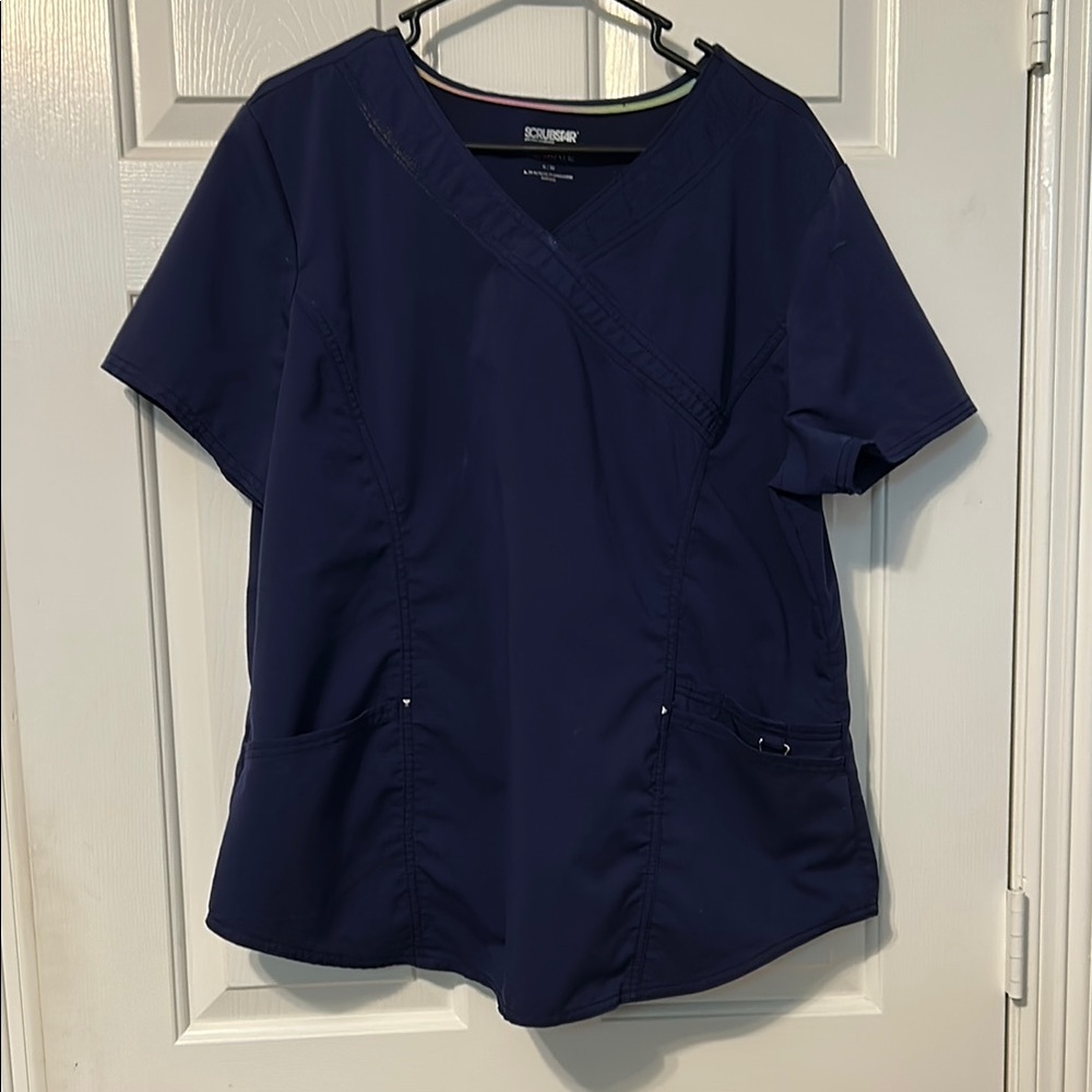 Scrubstar Ultimate Women's Scrub Top Blue Size XL